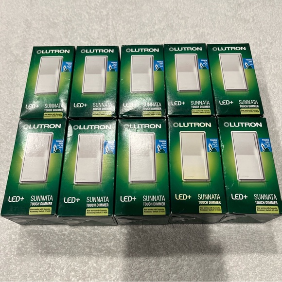 Lutron Sunnata Touch Dimmer with LED+ ( 10 Pack) retail package may very. - Picture 2 of 3